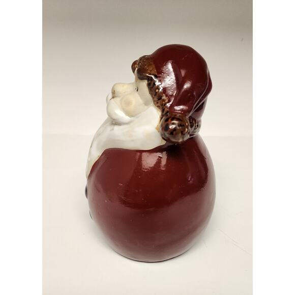 Santa Claus Ceramic Figure Glazed Tree Lots Of 2 - Picture 9 of 15